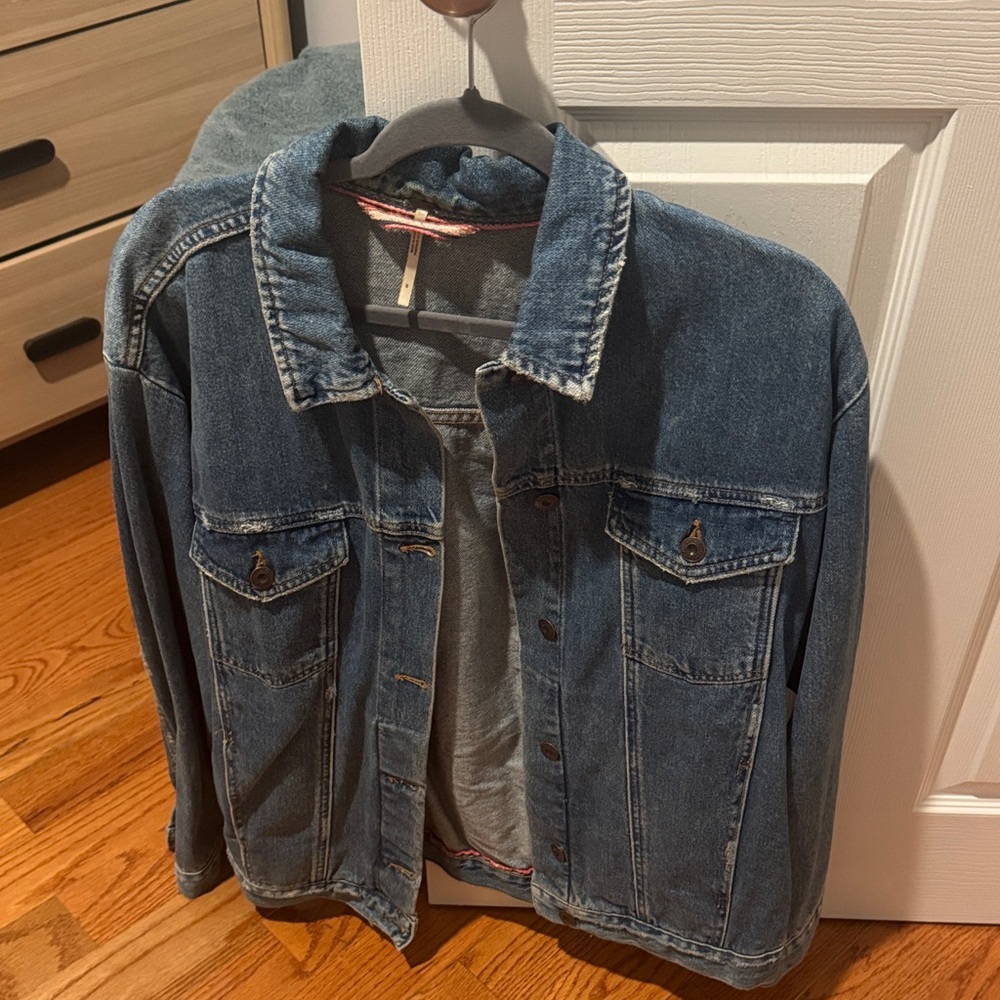 Free People Blue Jean Jacket